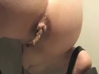 Poopy Anal Rimjob - Licking poop straight from ass